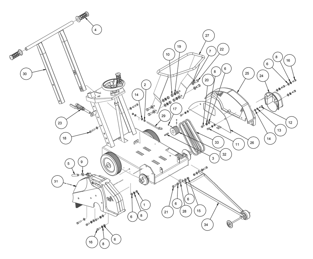 Section 02 Diagram and Parts List for MK-1609H 157867 MK Diamond Concrete Saw